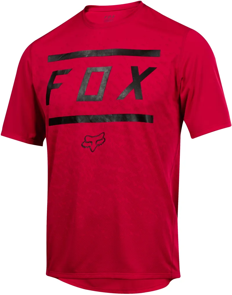 Fox Youth Ranger Short Sleeve Jersey in Red